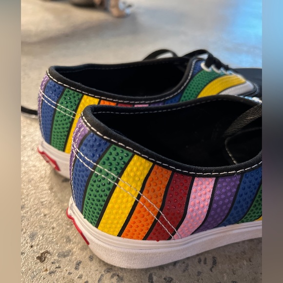 Custom PRIDE Vans Authentic Shoes - Picture 4 of 7